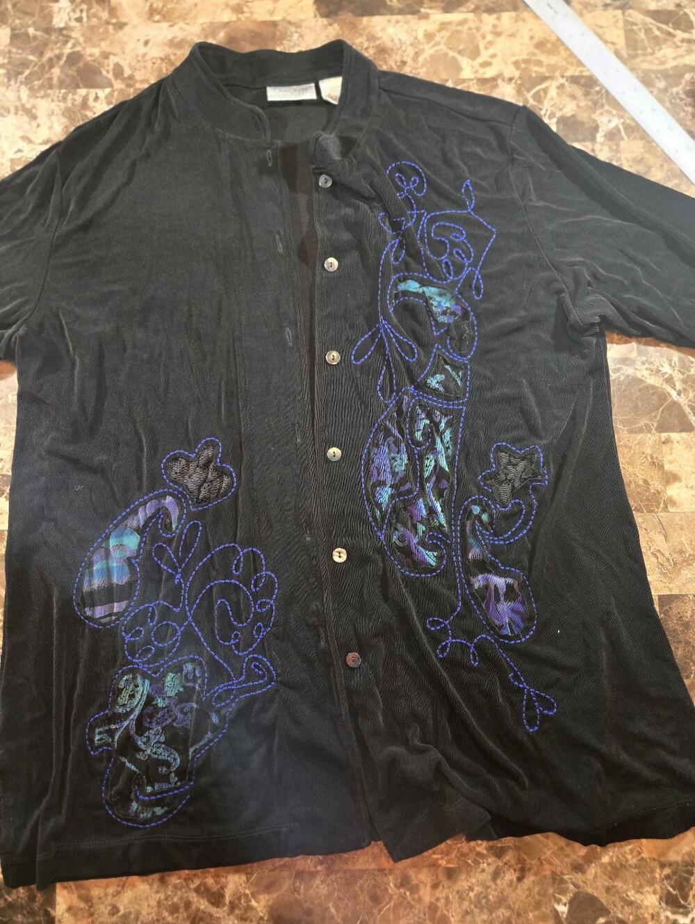 Chicos travelers black jacket. Women's Size 16. Chicos Size 3
